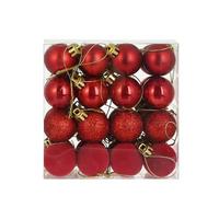 Kroglica Za Božično Jelko Noelina - rdeča, Konvencionalno, umetna masa (3cm) - Mömax