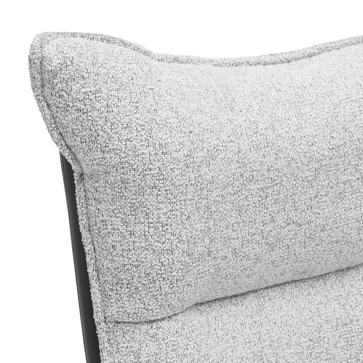 Fotel Audrey - krémszínű/fekete, Modern, textil/fa (82/104/89cm) - Mömax