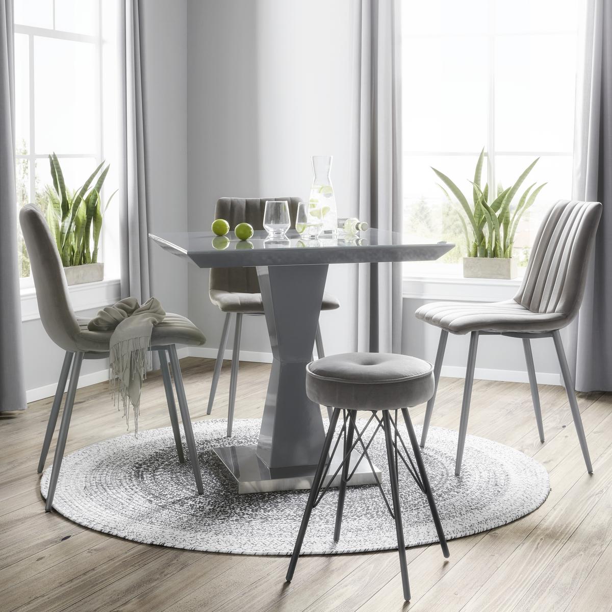 Scaun Lisa - antracit/gri, Lifestyle, metal/textil (45/88/56cm) - Mömax