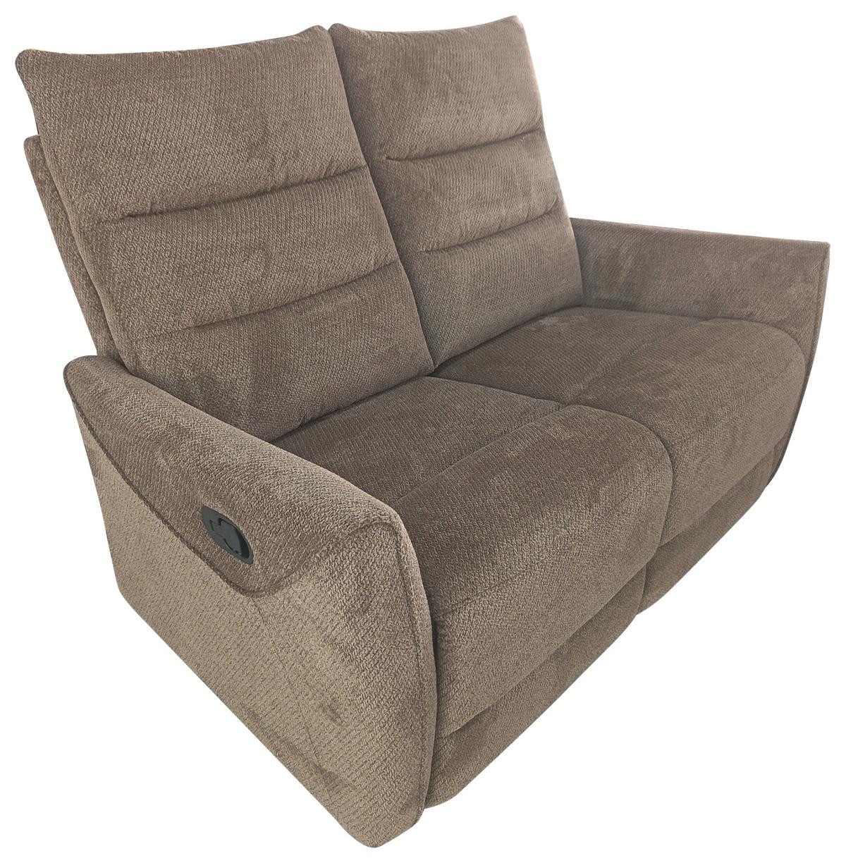 Dvosjed Sa Relaks Funkcijama Allegro - smeđa, Moderno, drvo/tekstil (142/102/92cm) - Mömax