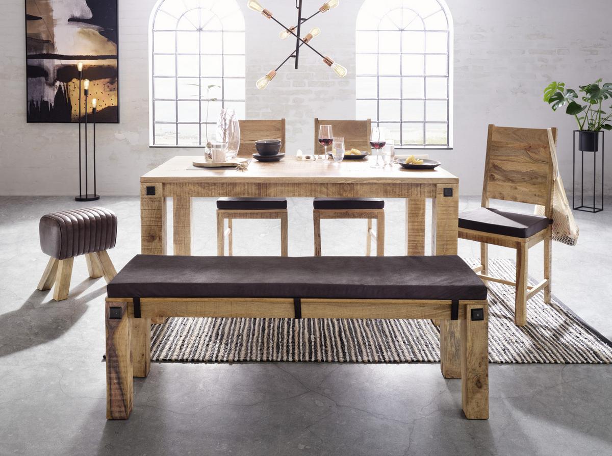 Jedilna Miza Industry, Ca. 160x90 Cm - naravne barve, Trendi, les (160/76/90cm) - Zandiara