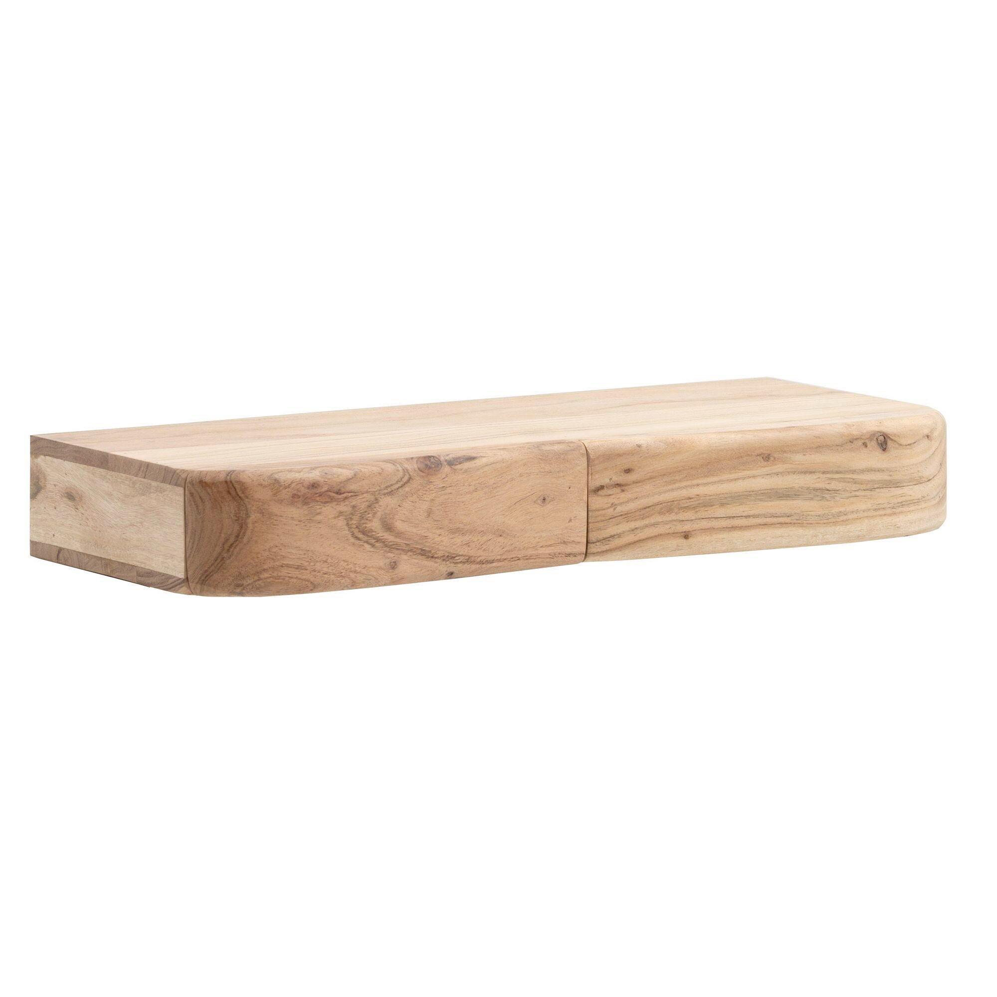 Wandboard Wl7.386 - Akaziefarben, Design, Holz (60/8/20cm) - Livetastic