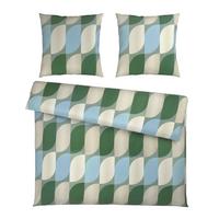Bettwäsche Gala XXL Blau/Creme/Grün ca. 200x200cm - Blau/Petrol, Textil (200/200cm) - Mömax