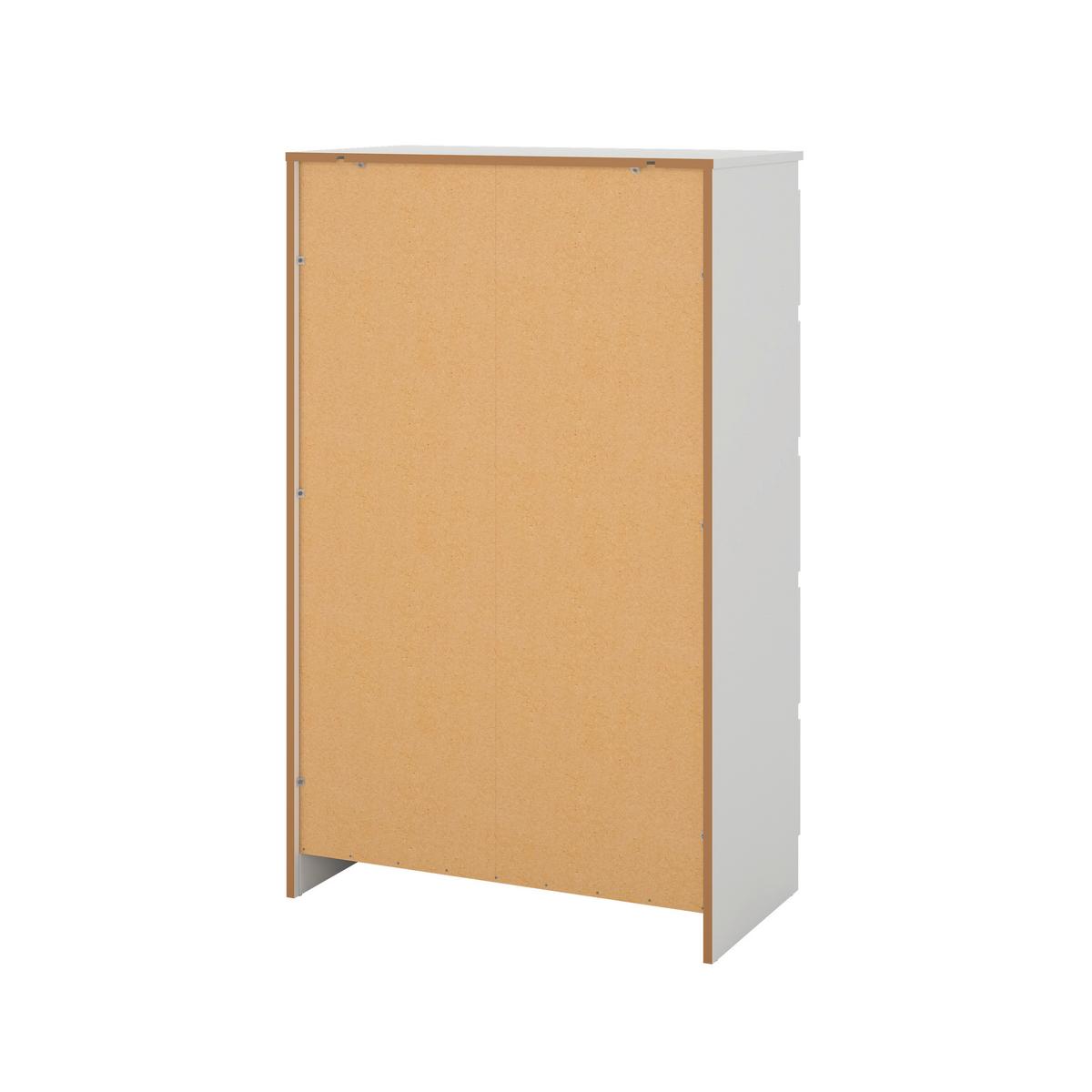 Kommode Mara 5 Weiß - Weiß, KONVENTIONELL, Holz (77/125/42cm) - Mömax