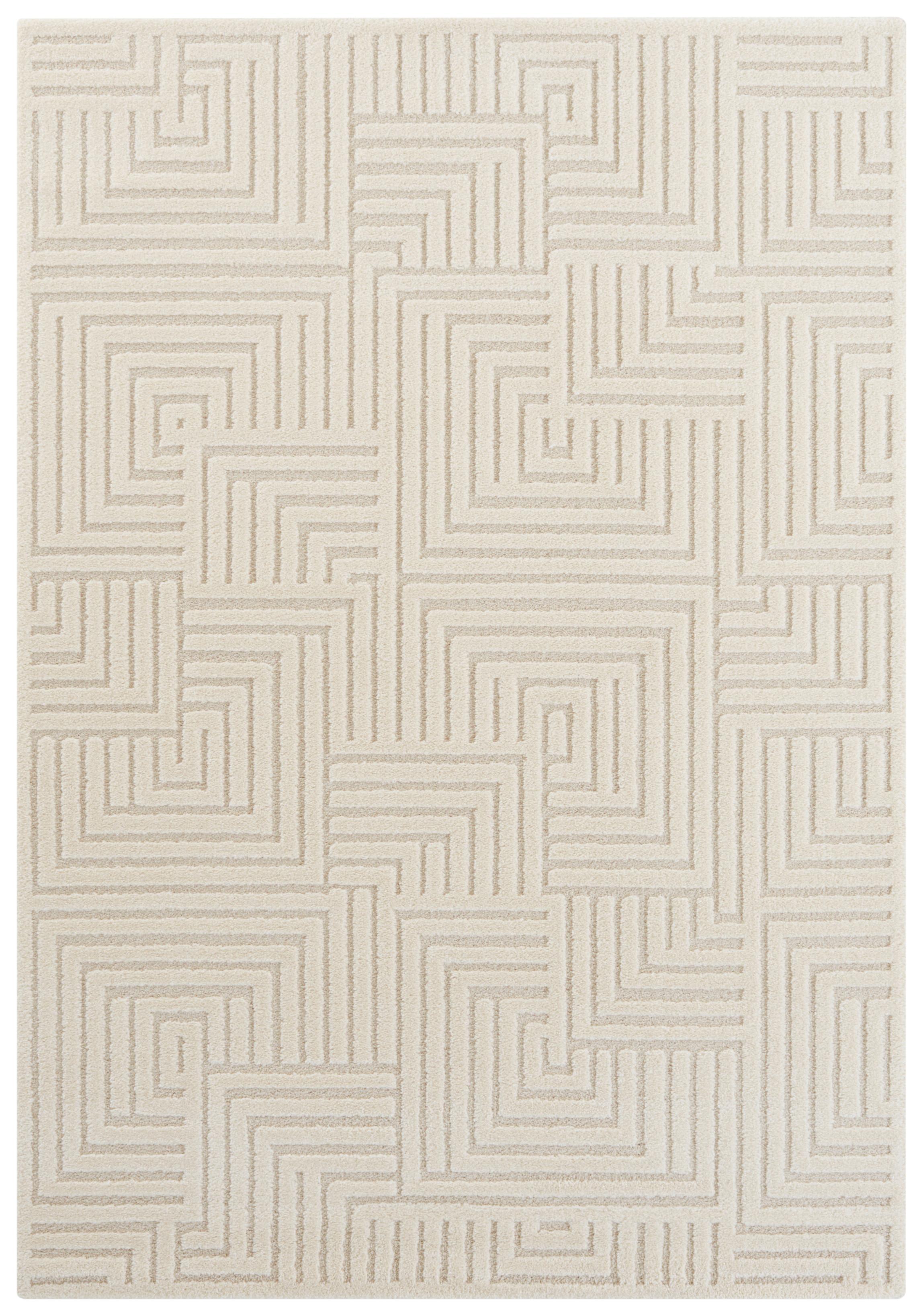 Hochflorteppich Manipu Creme ca. 160x230cm - Creme, Basics, Kunststoff (160/230cm) - Hanse Home