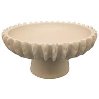 Dekoschale Feline Weiß - Weiß, KONVENTIONELL, Keramik (26/13,5cm) - Mömax