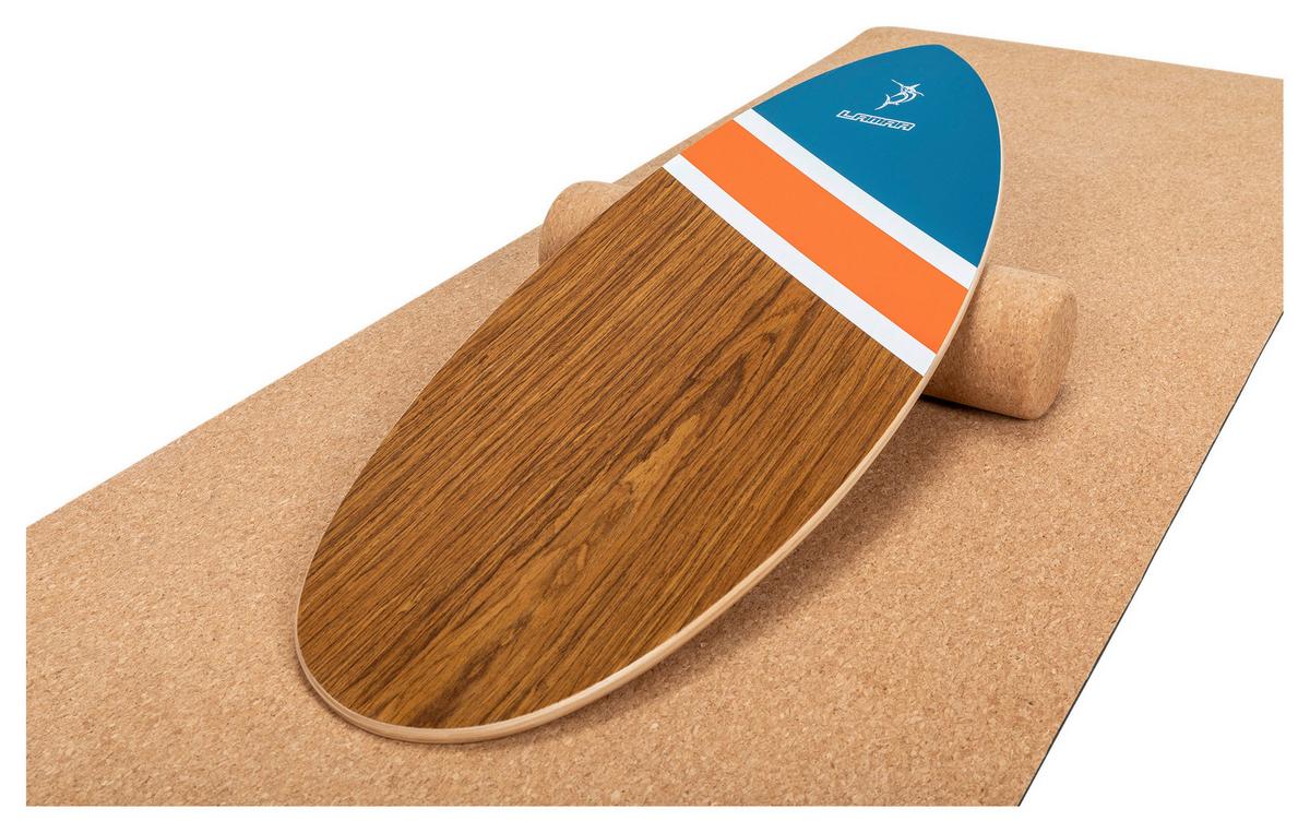 PLATFORMA DO BALANSOWANIA SURF BALANCE BOARD - brązowy, Konventionell, tworzywo sztuczne/drewno (74/30/1,2cm)