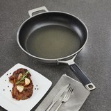Bratpfanne Rösle Silence - Edelstahlfarben/Anthrazit, KONVENTIONELL, Metall (48/26/9cm) - Rösle
