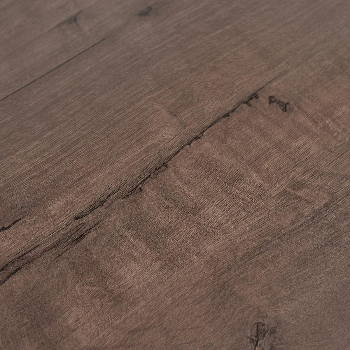 Wandregal Maja Nussbaumfarben MDF ca.80x50 cm - Nussbaumfarben/Schwarz, MODERN, Metall (80/50/180cm) - Bessagi Home