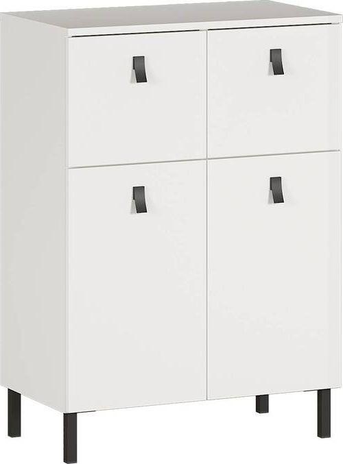 SZAFKA DOLNA GW-TULSA - czarny/biały, Konventionell, materiał drewnopochodny/metal (60/86/35cm) - Germania