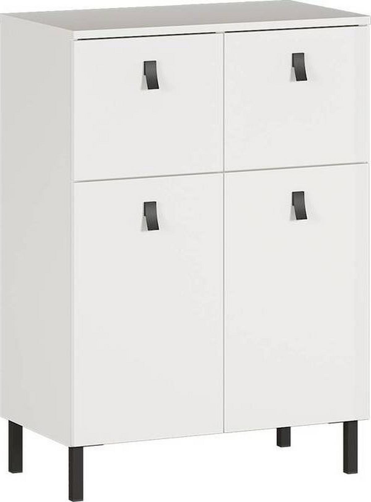 SZAFKA DOLNA GW-TULSA - czarny/biały, Konventionell, materiał drewnopochodny/metal (60/86/35cm) - Germania