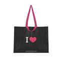 Einkaufstasche Mömax in Schwarz/Weiß/pink - Schwarz/Rosa, Kunststoff (53/40/22cm) - MÖMAX modern living
