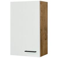 Küchenoberschrank Avila Eichefarben/Magnolie - Eichefarben/Magnolie, KONVENTIONELL, Holzwerkstoff/Metall (50/89/32cm) - FlexWell