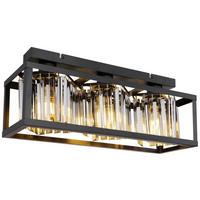 Stropna Svjetiljka Crna  Boja - crna, Basics, metal/plastika (51/17/20,5cm) - Globo