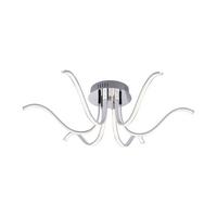 Deckenleuchte 15342-17 max. 4,50 Watt - Silberfarben, Design, Kunststoff/Metall (67/67/21cm)