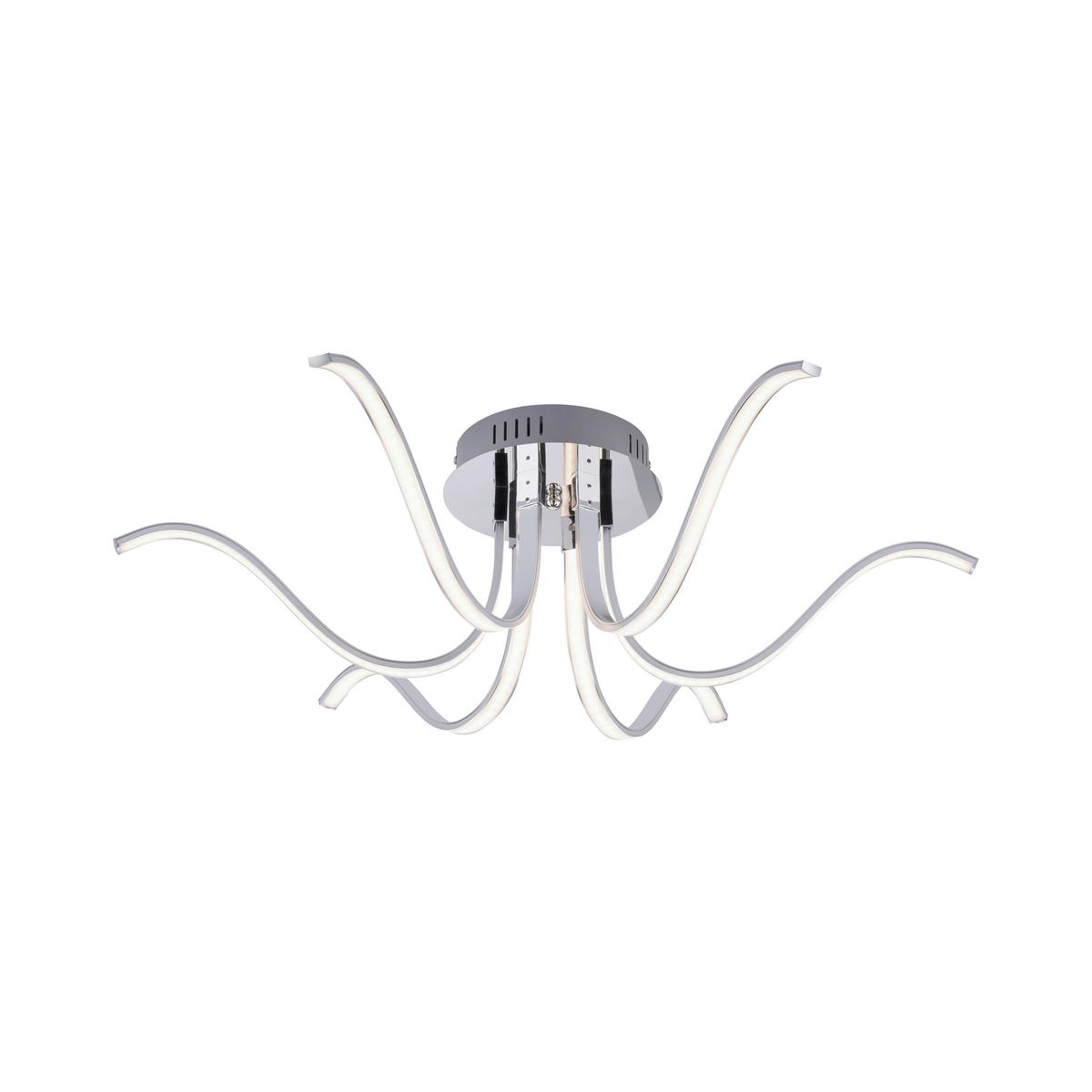 Deckenleuchte 15342-17 max. 4,50 Watt - Silberfarben, Design, Kunststoff/Metall (67/67/21cm)