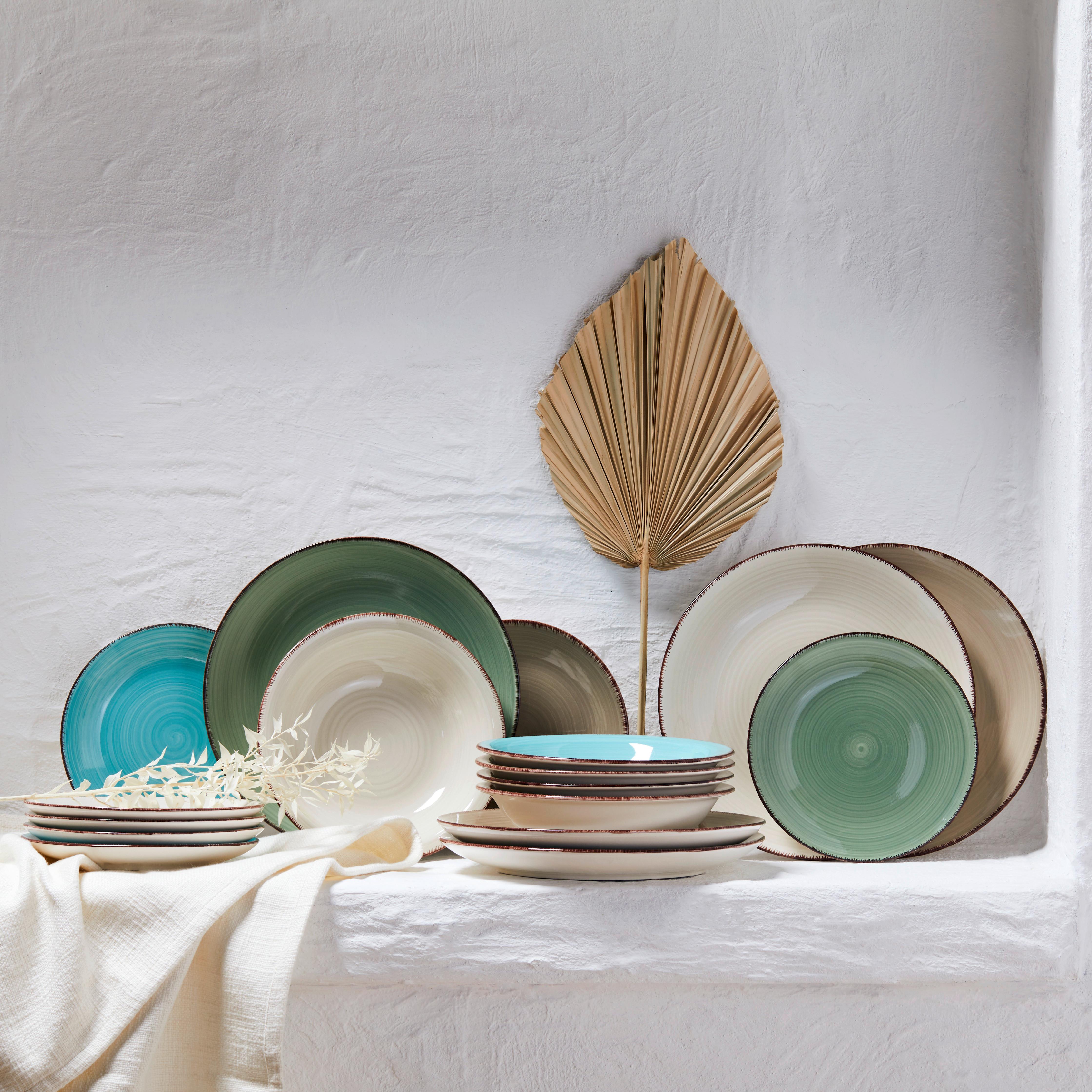 Serviciu de masă INKA - maro/alb, Konventionell, ceramică - Modern Living