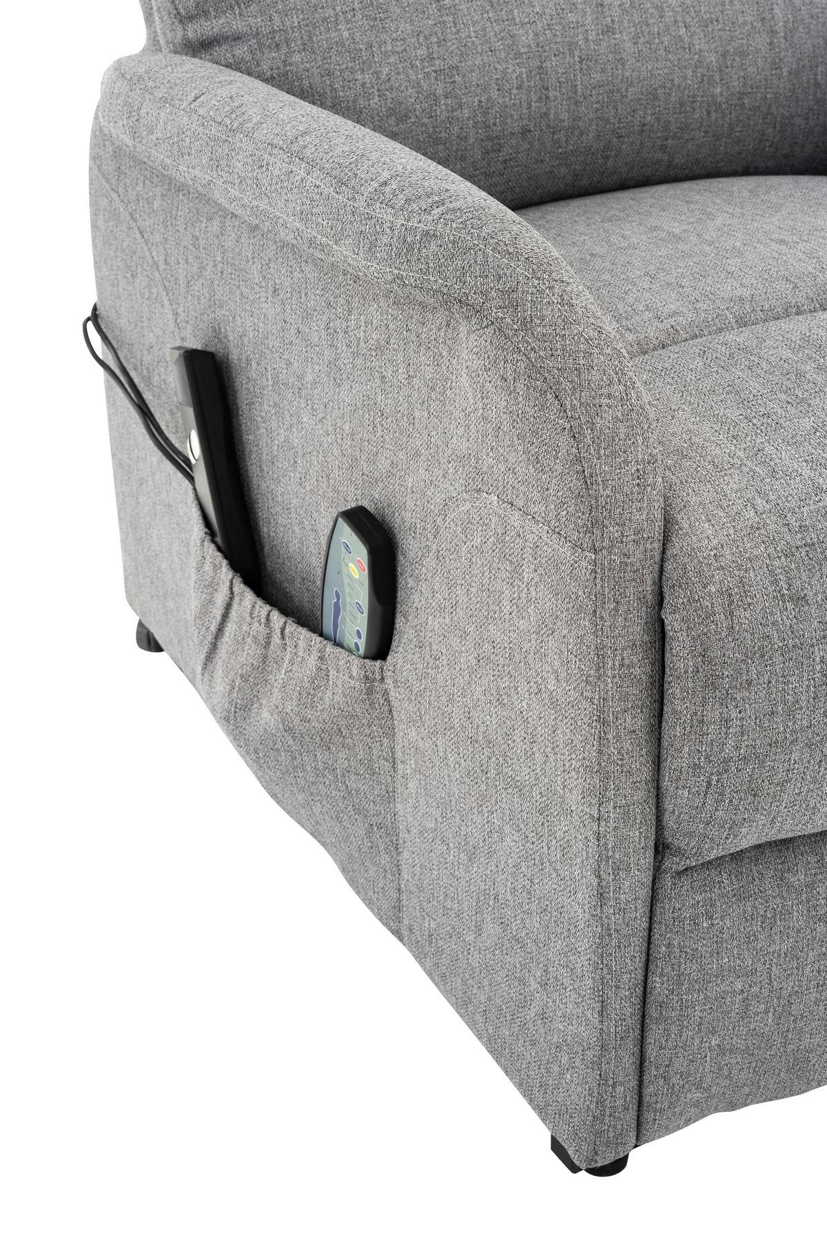 Počivalnik Luxo, Siva - siva/črna, Design, kovina/umetna masa (68/100/94cm) - Livetastic