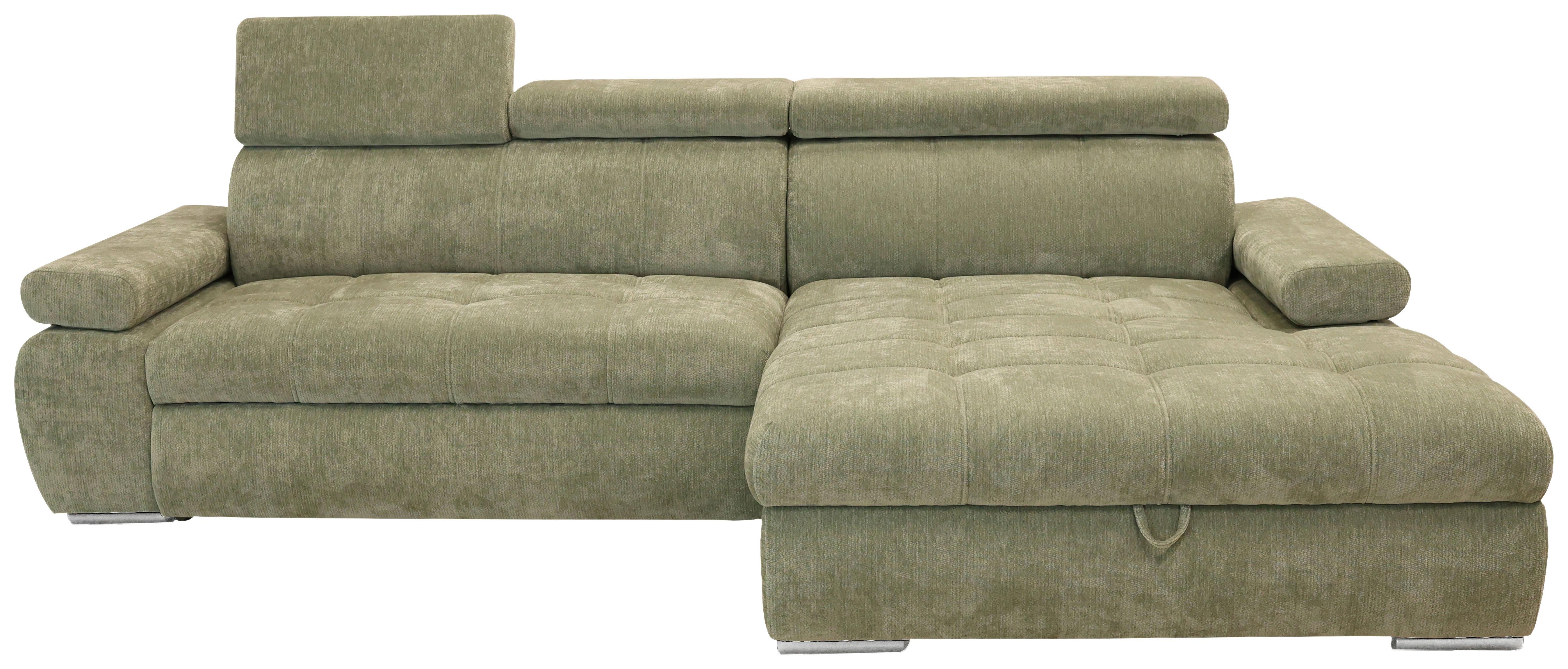 Kutna Garnitura Vegas - srebrne boje/boje kadulje, Design, drvo/tekstil (294/173cm) - Modern Living