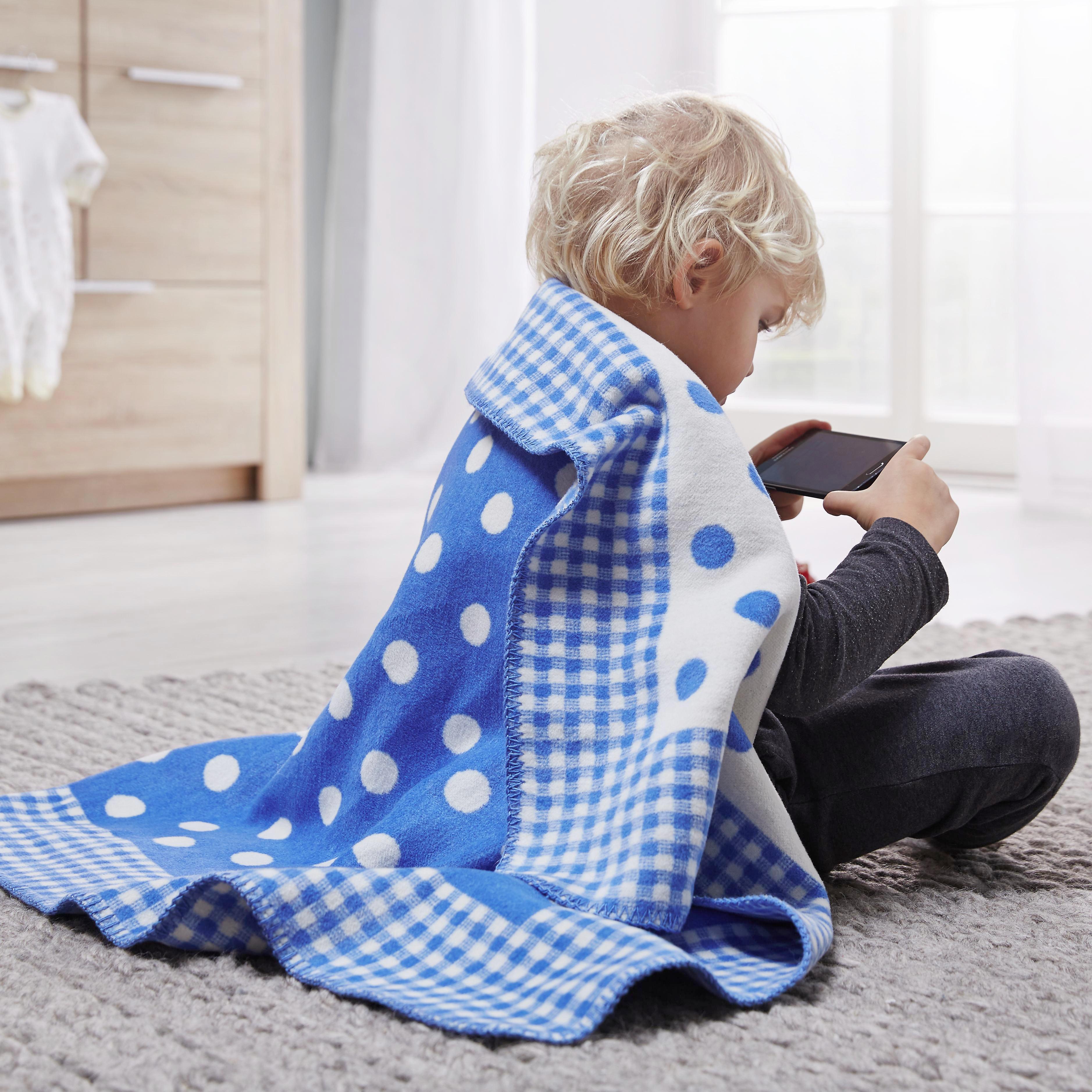 Babydecke Ibena in blau - Blau, MODERN, Textil (75x100cm) - Ibena-LÖSCHEN