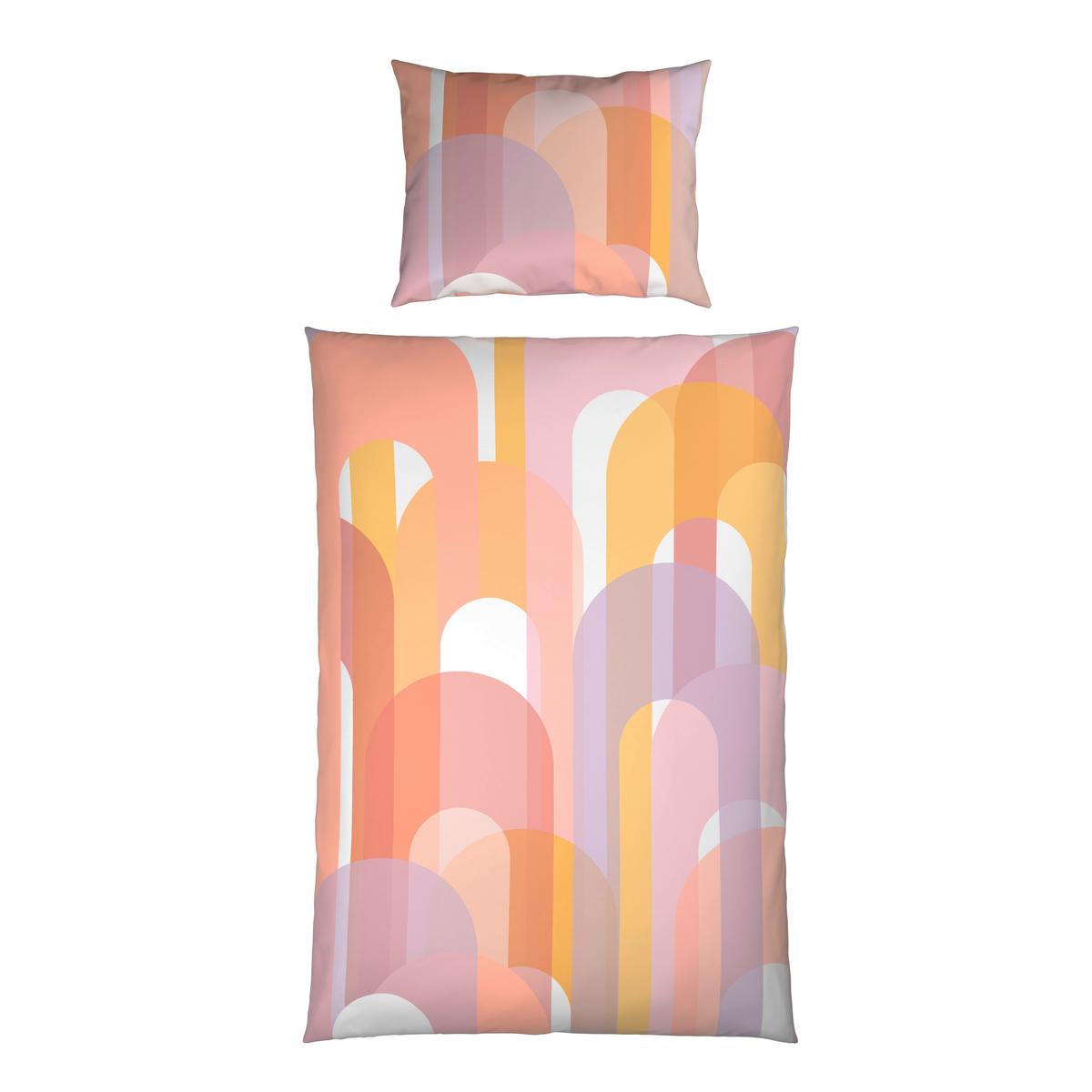 Posteljnina Maiko - roza/pastelno modra, Trendi, tekstil (140/200cm) - Mömax