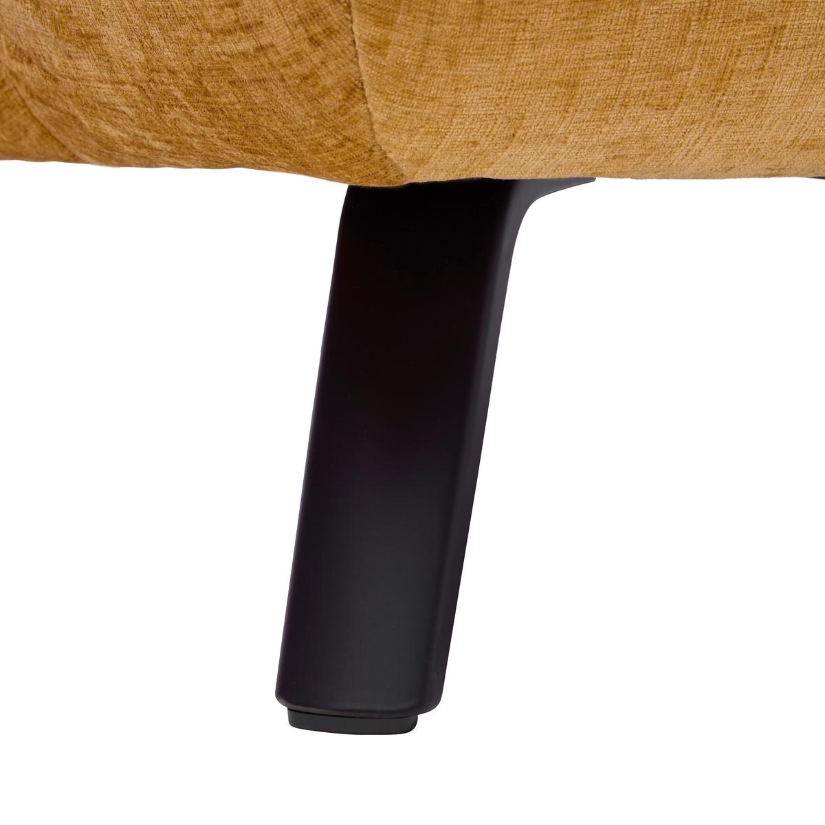 Wohnlandschaft New York Links Bronze ca. 288x87-104x261cm - Schwarz/Bronzefarben, MODERN, Holzwerkstoff/Textil (288/87-104/261cm) - Premium Living