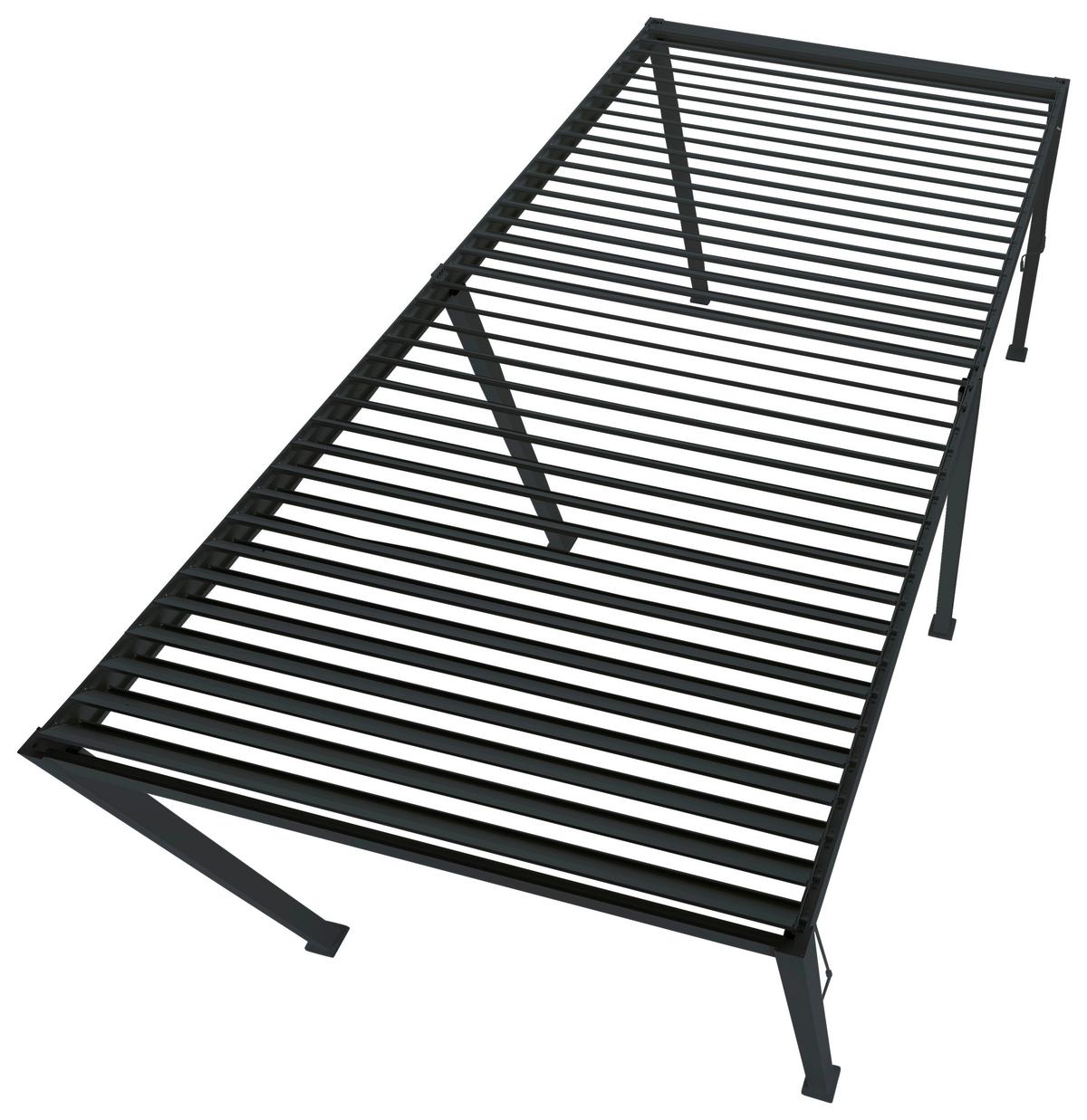 Pergola Deluxe ca. 600x250x300 cm Anthrazit - Anthrazit, MODERN, Metall (600/250/300cm) - Gardenson