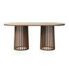 MATBORD MADDY - naturfärgad, Modern, metall/trämaterial (180/90/76cm) - Bessagi Home