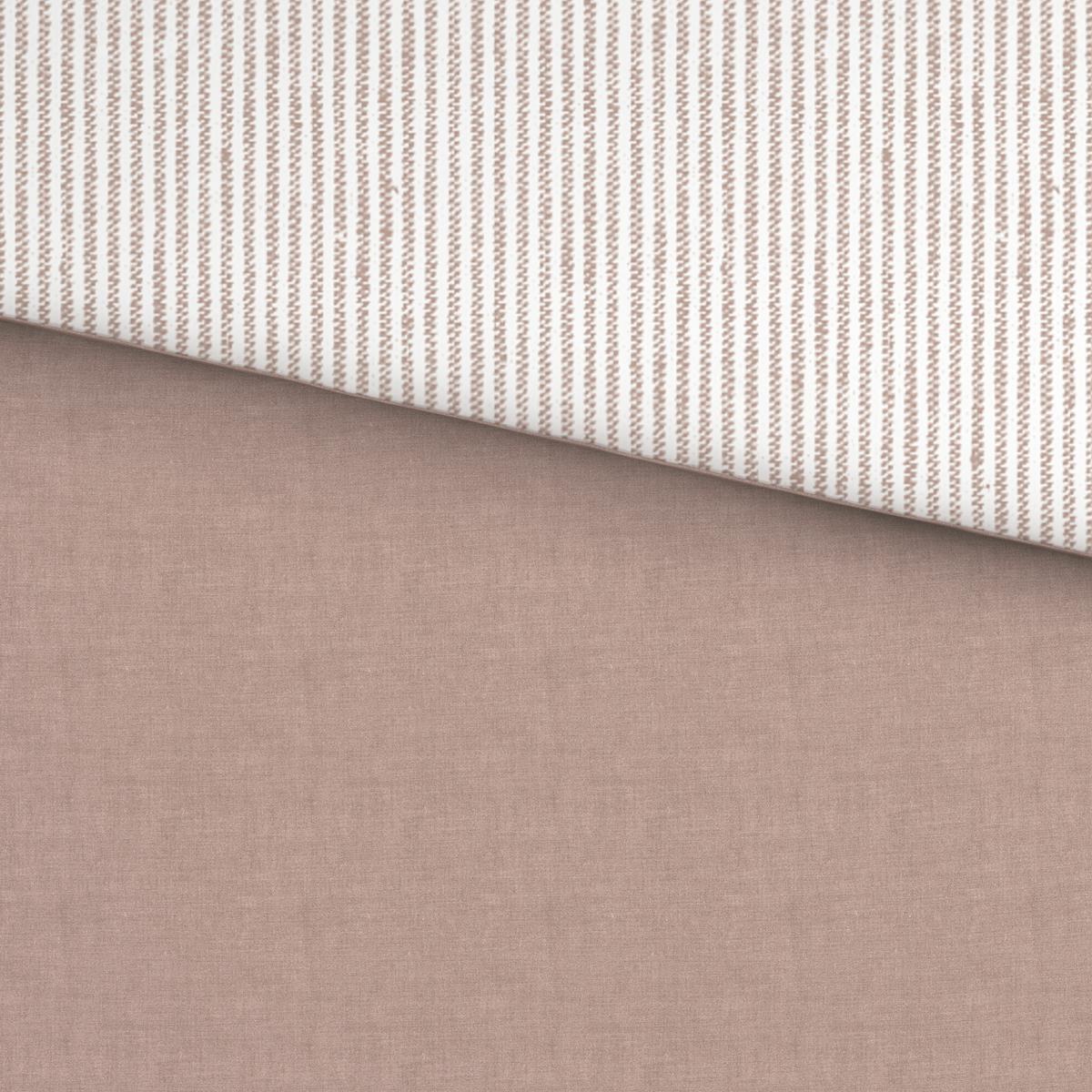 Posteljina Chambray Stripes 140x200/60x80cm - bijela/bež, Moderno, tekstil (140/200cm) - Mömax