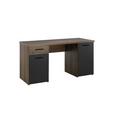 Pisalna Miza Tokio -exklusiv- - odtenki umazano rjave/črna, Moderno, kovina/umetna masa (145/76,3/60cm) - Mömax modern living Pisalna Miza Tokio -exklusiv- - odtenki umazano rjave/črna, Moderno, kovina/umetna masa (145/76,3/60cm) - Mömax modern living
