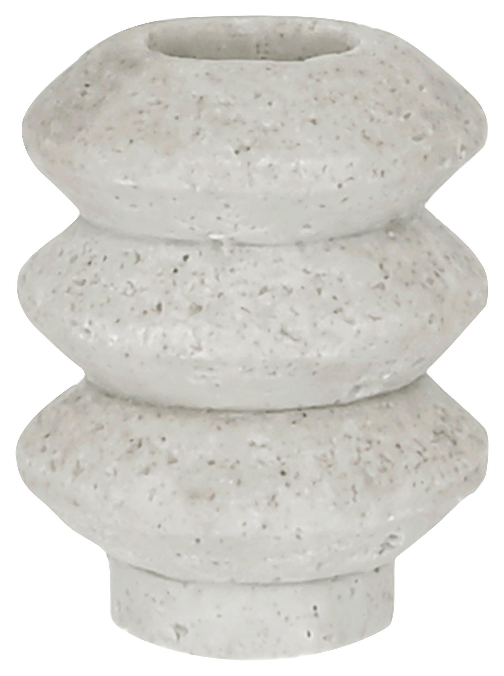 Kerzenhalter Gerry S Weiß - Weiß, Basics, Kunststoff (5/6,5cm) - Mömax