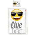 Bettwäsche Emoji Live, ca. 135x200cm - Gelb/Weiß, LIFESTYLE, Textil - MÖMAX modern living