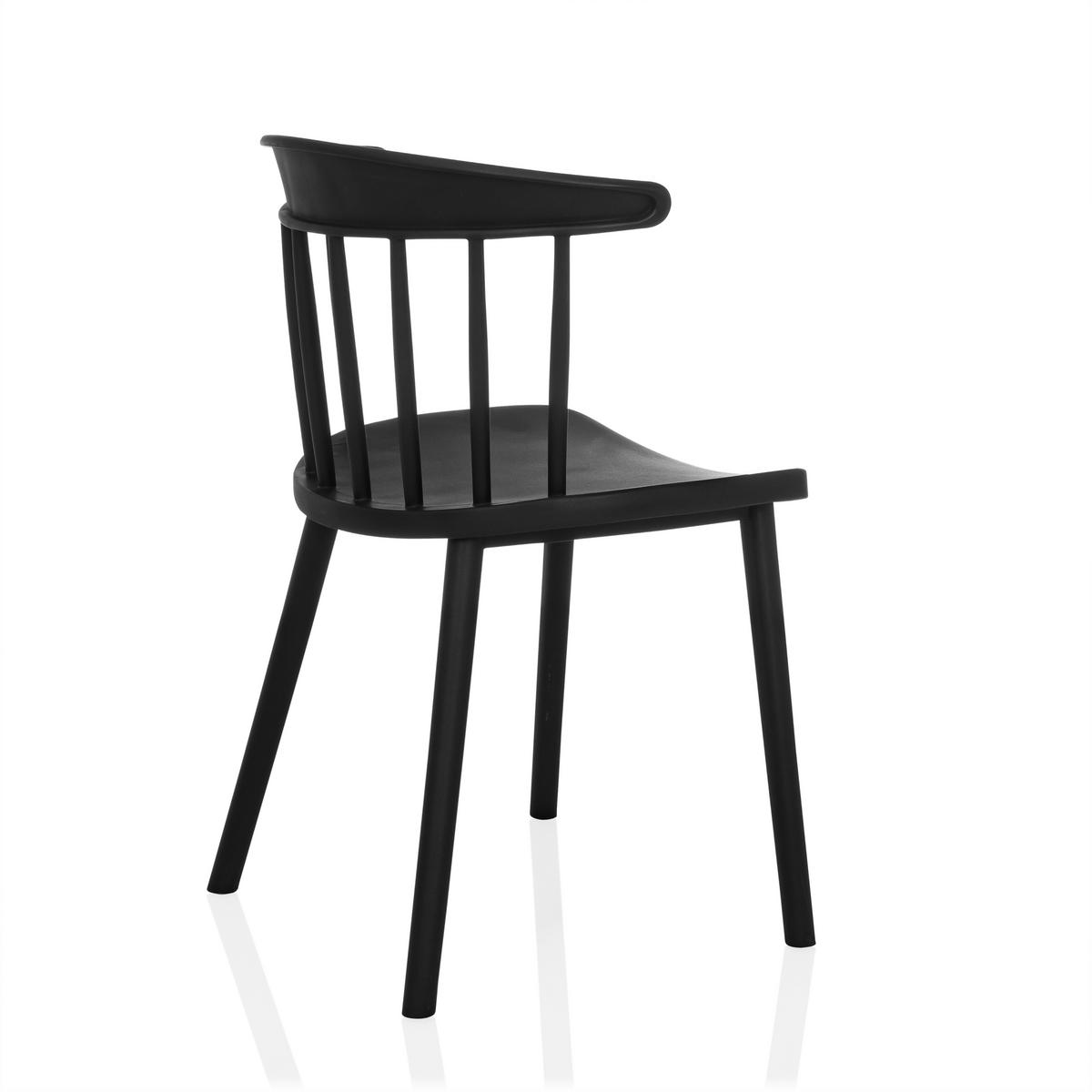 Konferenčni Stol Artifo Rib, Črna - črna, Moderno, umetna masa (53/75/45cm) - MID.YOU