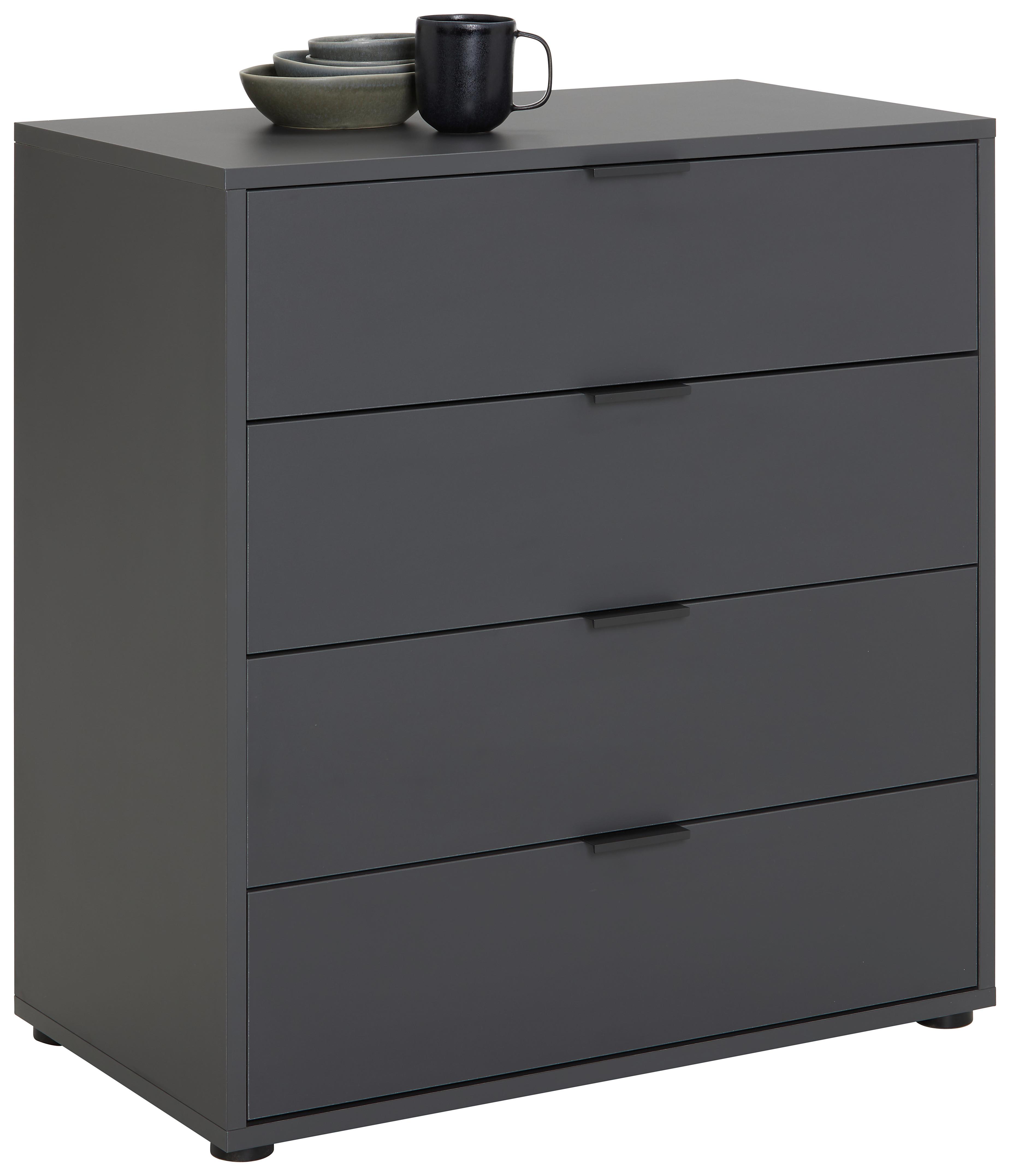 KOMODA BOUNTY - antracytowy, Modern (81/87/45cm) - Premium Living