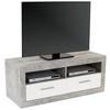 Tv Komoda Malta - bijela/siva, Moderno, drvni materijal/plastika (128/50/42cm) - Modern Living