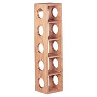 Weinregal Mumbai aus Holz Akazie ca. 15x70x15 cm - Akaziefarben, MODERN, Holz (15/70/15cm) - MID.YOU