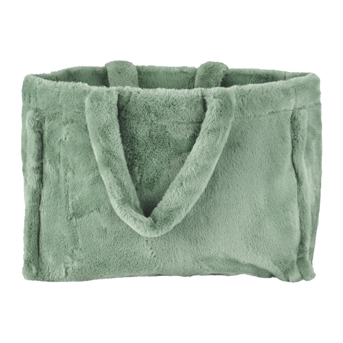 Bevásárlótáska Liz - bézs/jadezöld, textil (30/40cm) - Modern Living