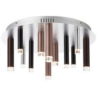 LAMPA SUFITOWA LED G93767/20 CEMBALO - czarny/kolor aluminiowy, Design, tworzywo sztuczne/metal (50,5/21,5cm)