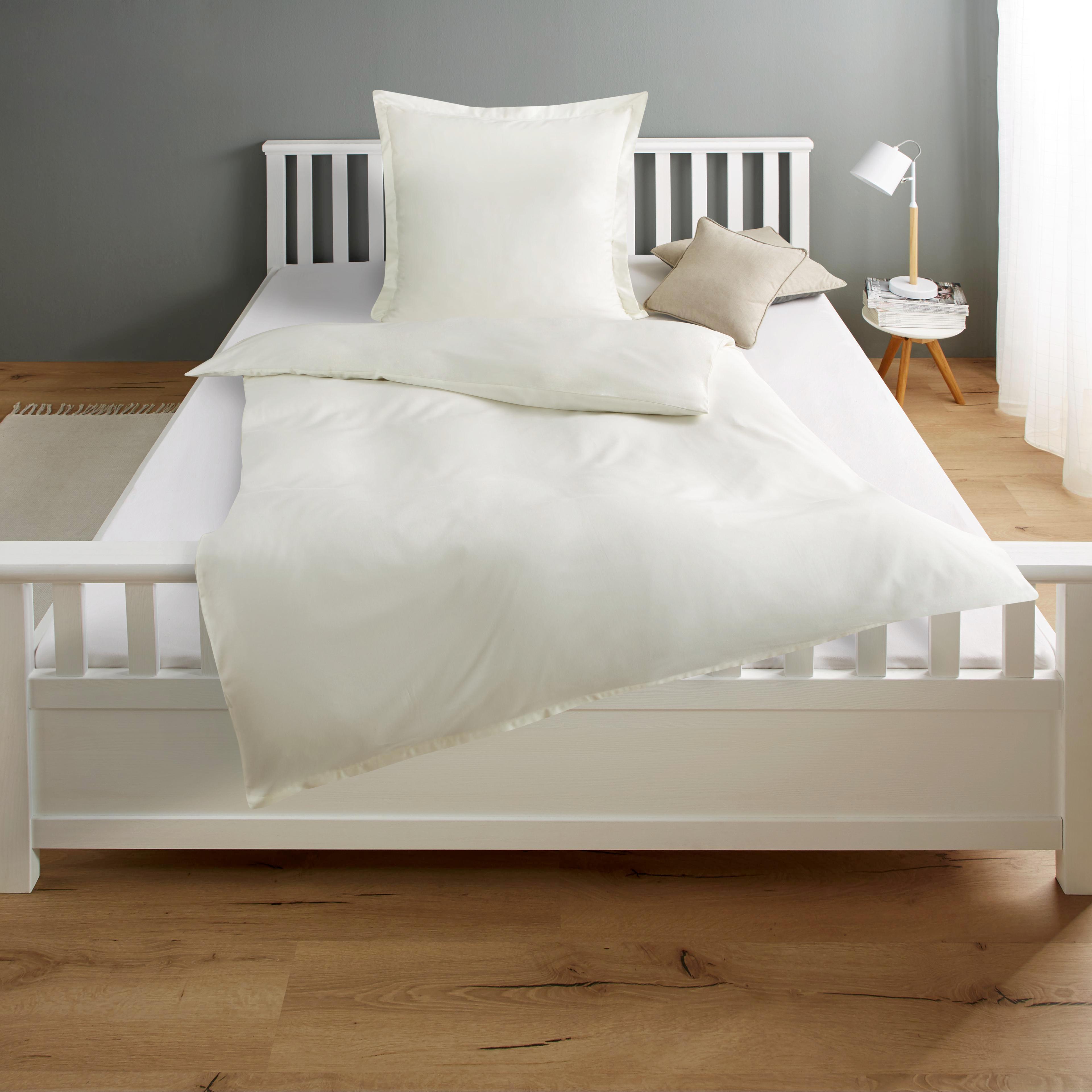 Bettwäsche Vivian  in Creme ca. 135x200 cm - Champagner/Creme, KONVENTIONELL, Textil (135/200cm) - Bessagi Home