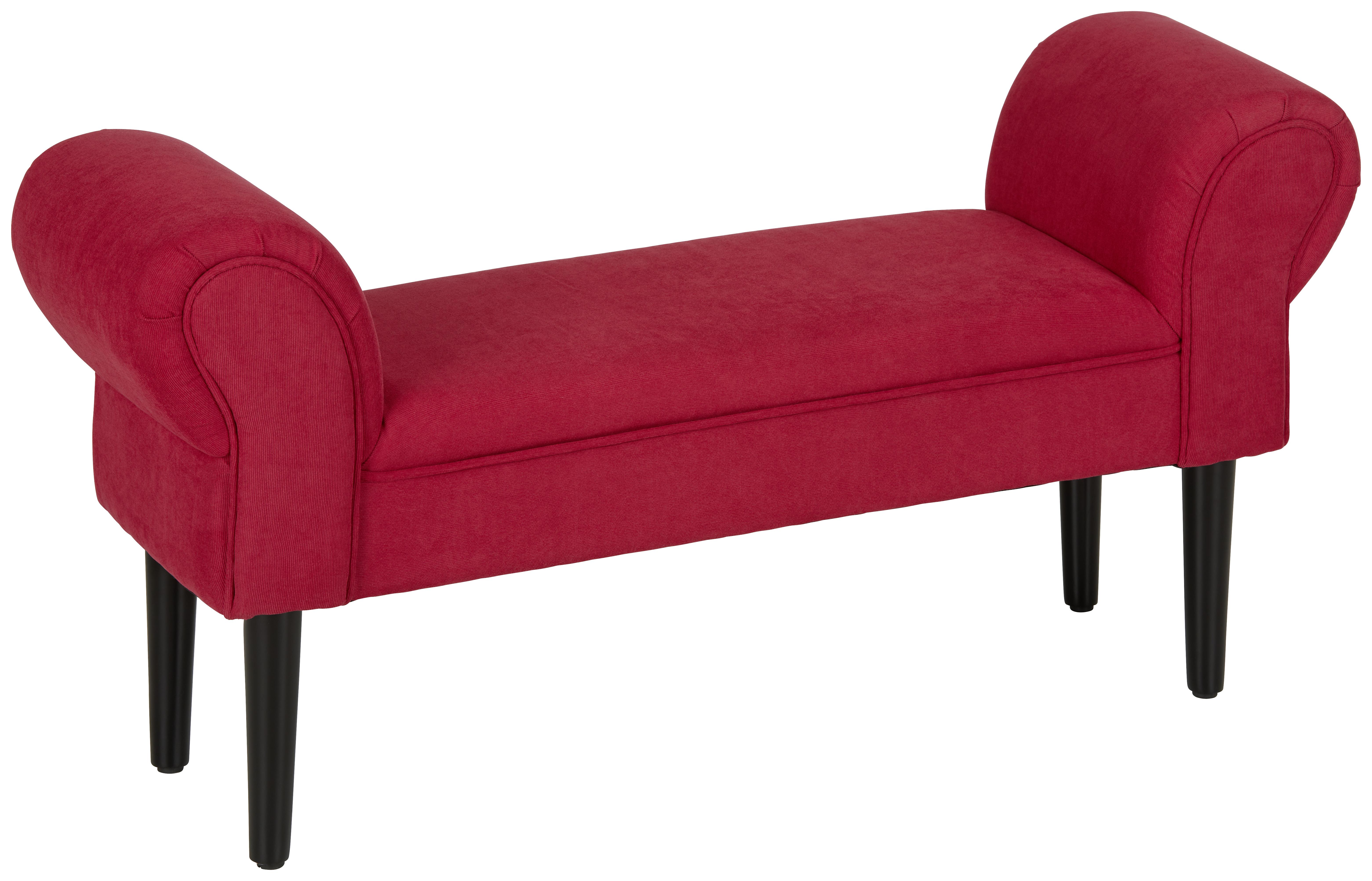 Bancă Aurora - roșu, Lifestyle, textil (102/51/31cm) - Mömax
