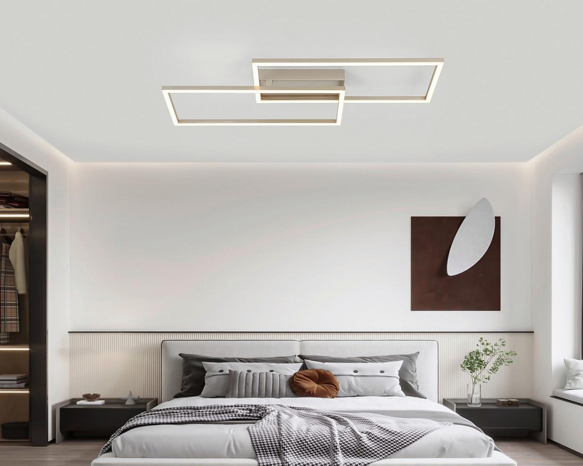 LED-Deckenleuchte Cem Champagnerfarben max. 30 Watt - Champagner, Modern, Kunststoff/Metall (75/30/7cm) - Mömax