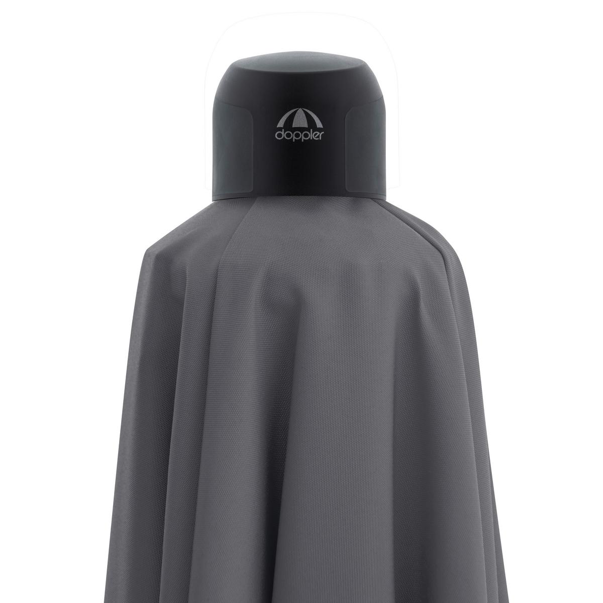 Ampelschirm Myzone Anthrazit ca. 210x210cm - Anthrazit, Basics, Textil/Metall (210/210cm) - Doppler