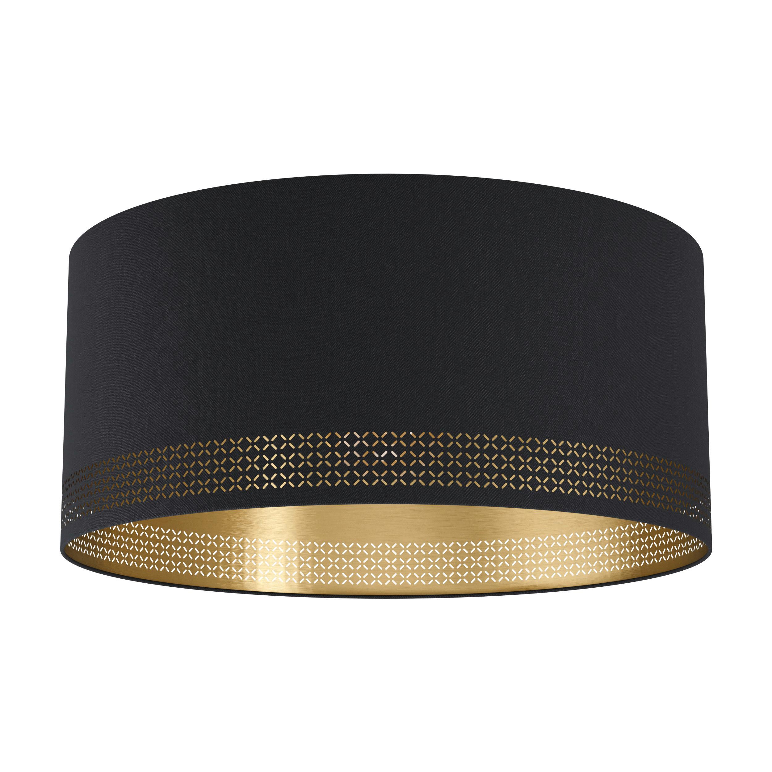 Deckenleuchte 99272* Esteperra - Goldfarben/Schwarz, Design, Textil/Metall (47,5/24cm) - Eglo