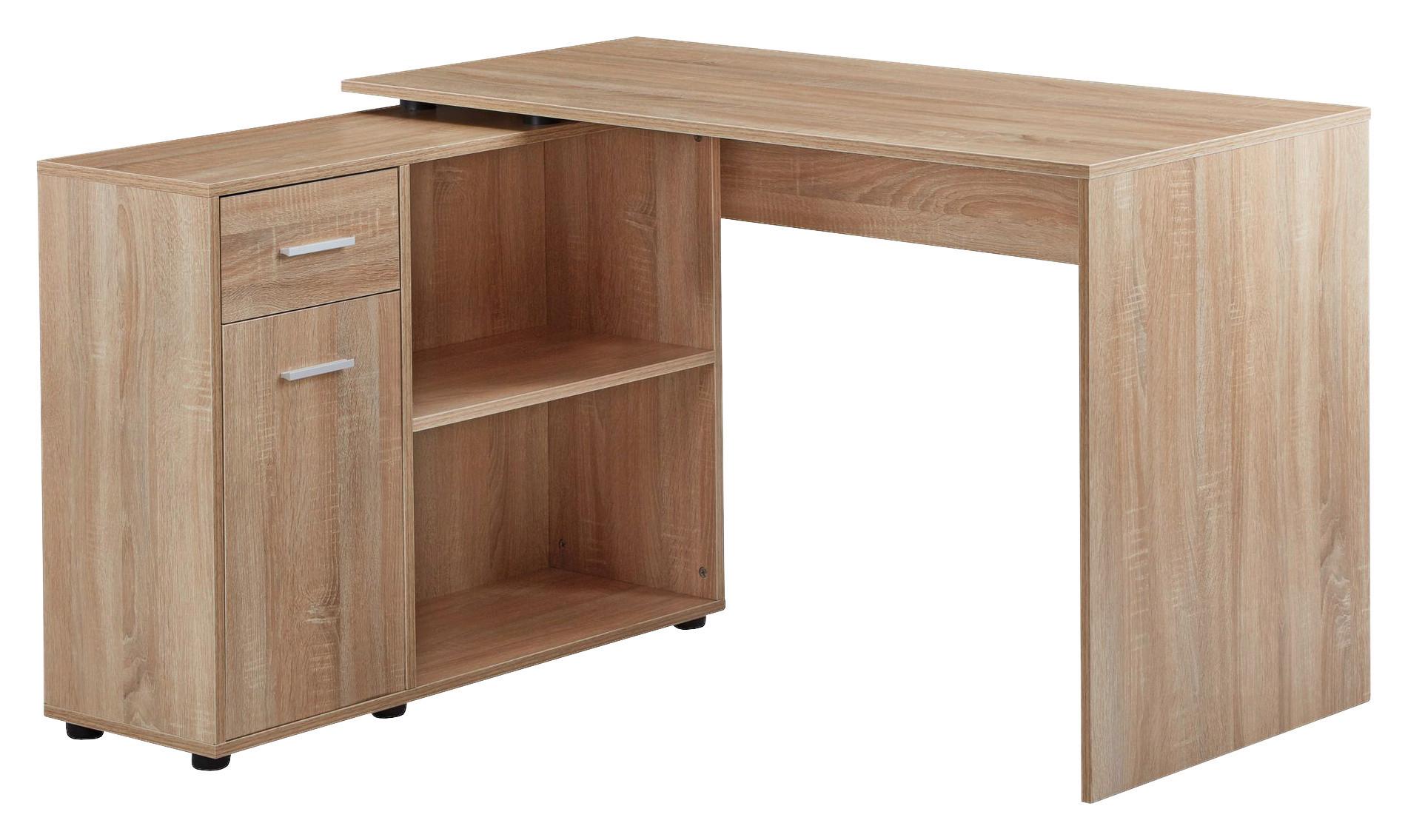 SCHREIBTISCHKOMBINATION WOHNLING - Sonoma Eiche, Modern, Holzwerkstoff (106,5/120/75,5cm) - MID.YOU