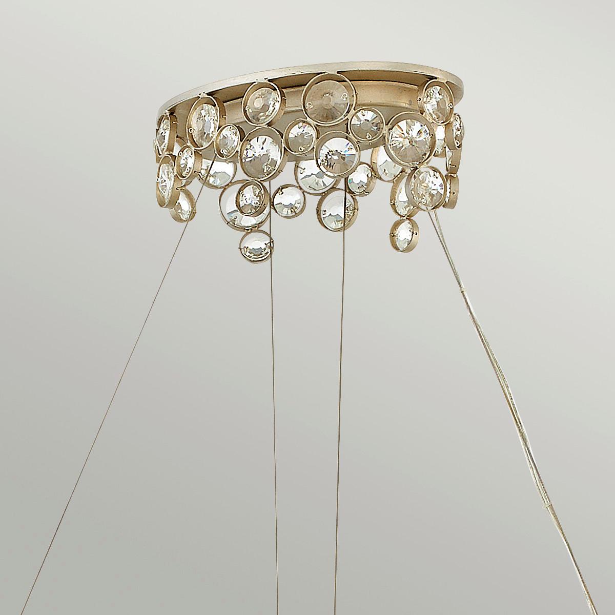 Luster Anya - srebrne boje, Konvencionalno, staklo/metal (101.6/61/41cm) - Elstead Lighting