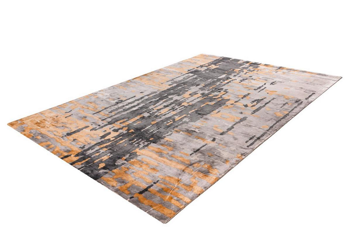 TEPPICH SINAI 225 GRAU / BLAU / GOLD - Blau/Grau, Konventionell, Textil (120/170cm) - Kayoom