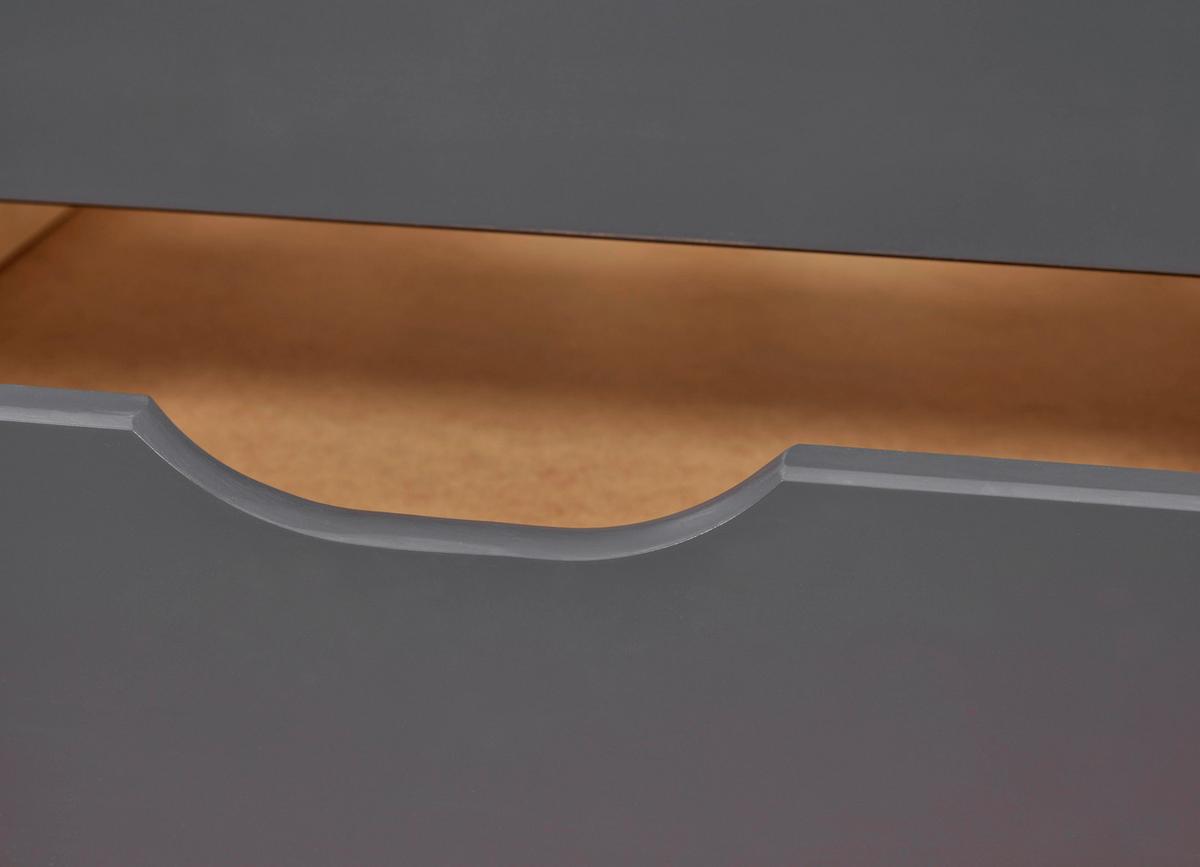 Ausziehbett Lena Grau - Naturfarben/Grau, Basics, Holz/Kunststoff (90/200cm) - MID.YOU