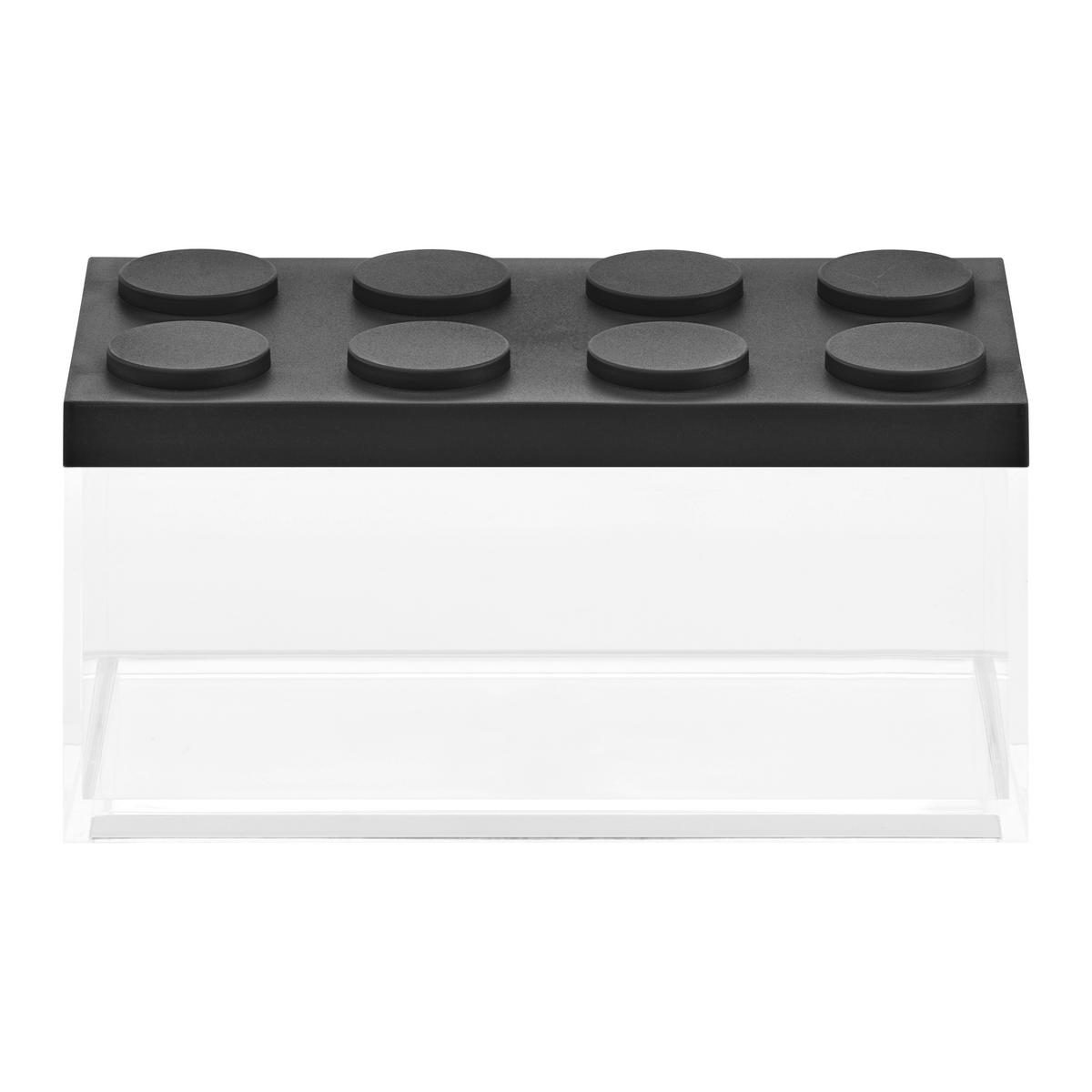 Vorratsdose Matea in Transparent/Schwarz ca. 1,5 l - Transparent/Schwarz, Kunststoff (10/20/10,5cm)