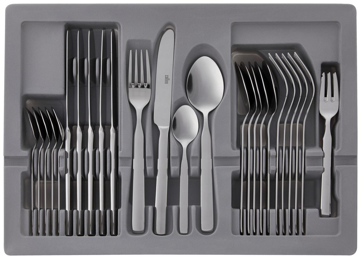 ZESTAW SZTUĆCÓW HARMONY CR COLLINI - kolor srebrny, Modern, metal - Collini