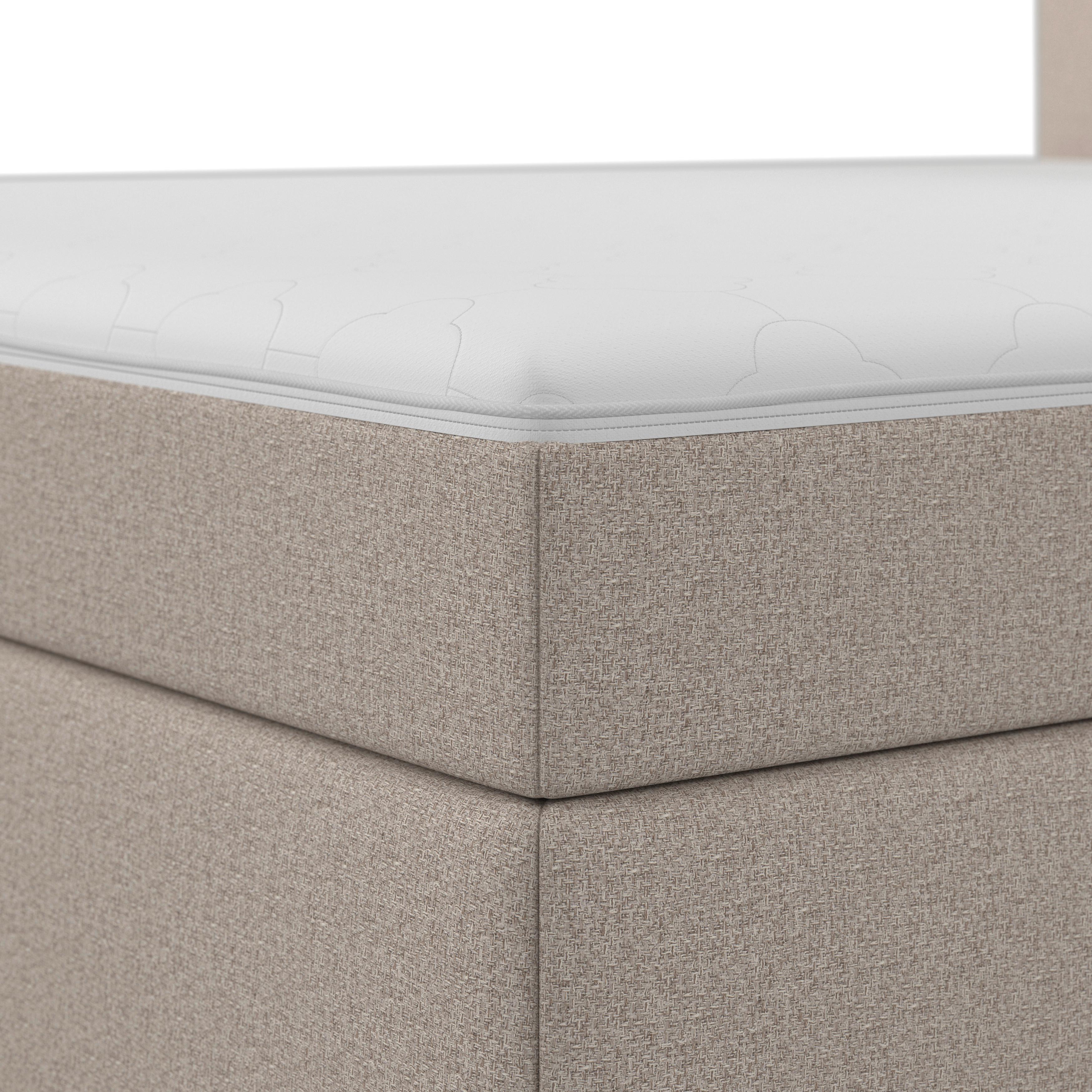 BOXSÄNG MARCO - svart/taupe, Modern, trä/textil (180/200cm) - Bessagi Home